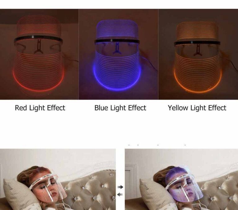 ماسک صورت LED نور درمانی با فناوری جدید میکروجریان