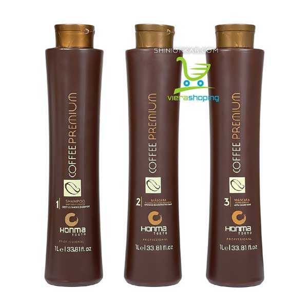 پک کراتین مو هونما Honma Coffee Premium Keratin Pack 3L