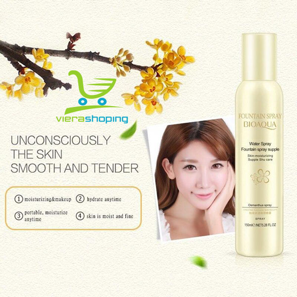 اسپری آبرسان صورت عصاره اسمانتوس بیوآکوا bioaqua - تصویر 3