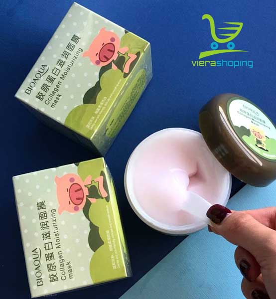 ماسک کلاژن بیوآکوا طرح خوک Collagen Moisturizing Mask - تصویر 2