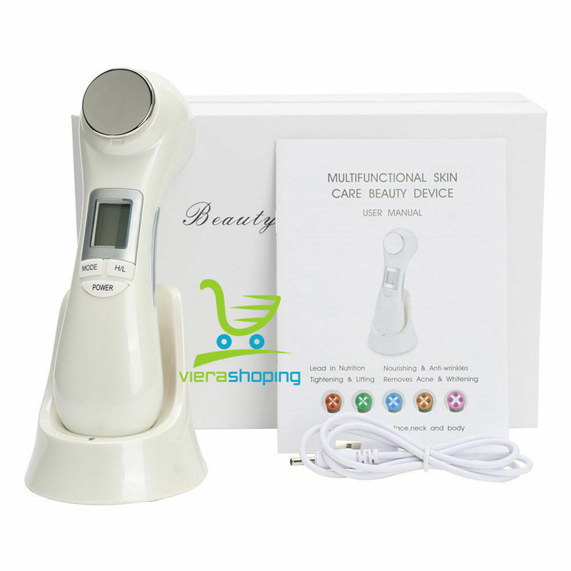 دستگاه 5 کاره ماساژور EMS اولتراسونیک RF درمان با نور RF EMS LED