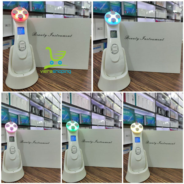 دستگاه 5 کاره ماساژور EMS اولتراسونیک RF درمان با نور RF EMS LED - تصویر 2