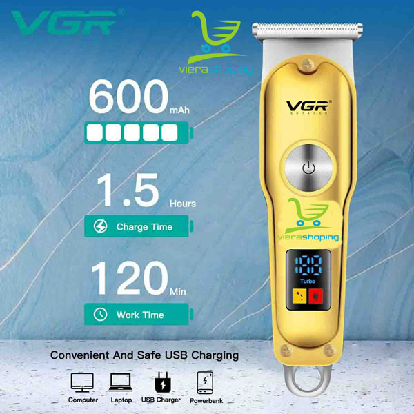 ماشین اصلاح خط زن و صفر زن وی جی آر VGR مدل V-290 - تصویر 5